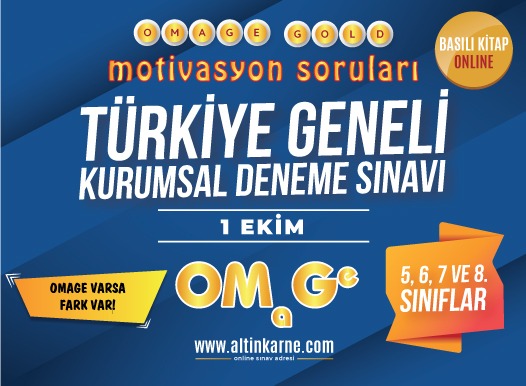 Omage 8 Sinif 1 Kurumsal Deneme 1 Ekim Kod 21107 08 Altin Karne